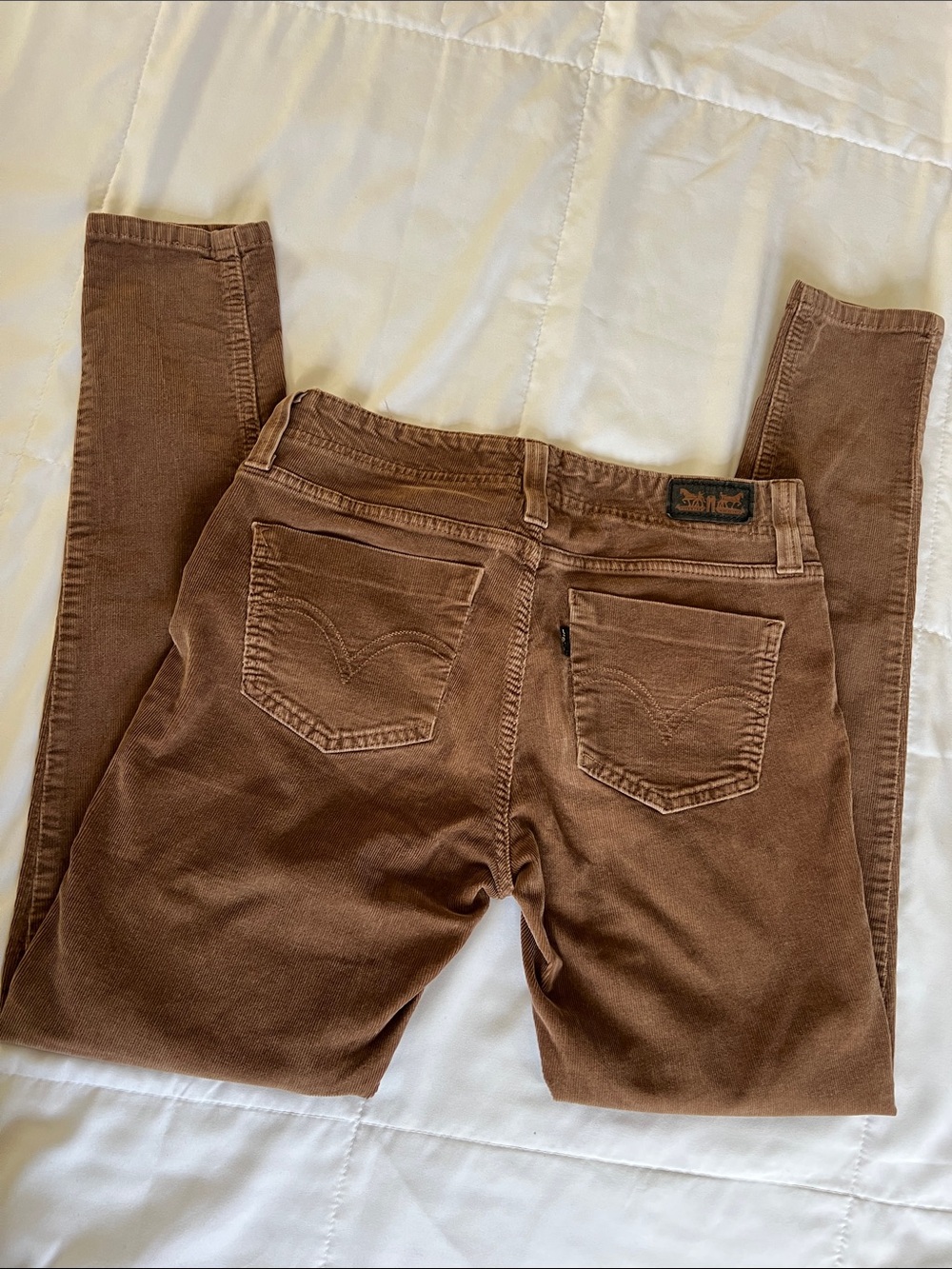 Levi's Women's Brown Corduroy Skinny Jeans